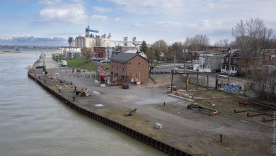 Vue du pont Turcotte sur le quai Richelieu, Sorel-Tracy. Crédit photo : Philippe Manning / Sorel-Tracy Info