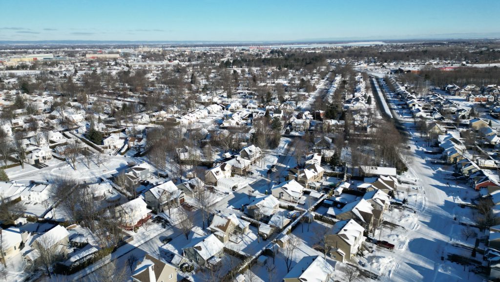Vue aérienne de Sorel-Tracy, crédit photo : Ville de Sorel-Tracy