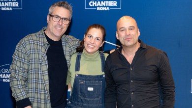 Pierre-Olivier Cantin, Marie-Lyne Joncas et Daniel Corbin, pour « Le Grand Chantier RONA », crédit photo : Philippe Manning, Sorel-Tracy Info