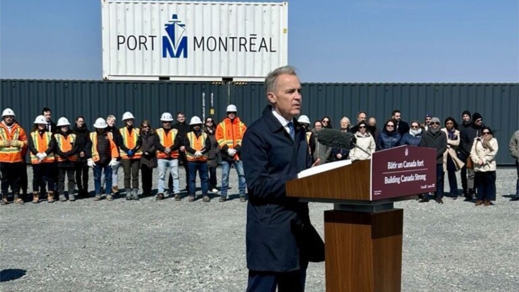 Mark Carney - Port de Montréal, Contrecoeur. Crédit photo : Conseil du patronat du Québec