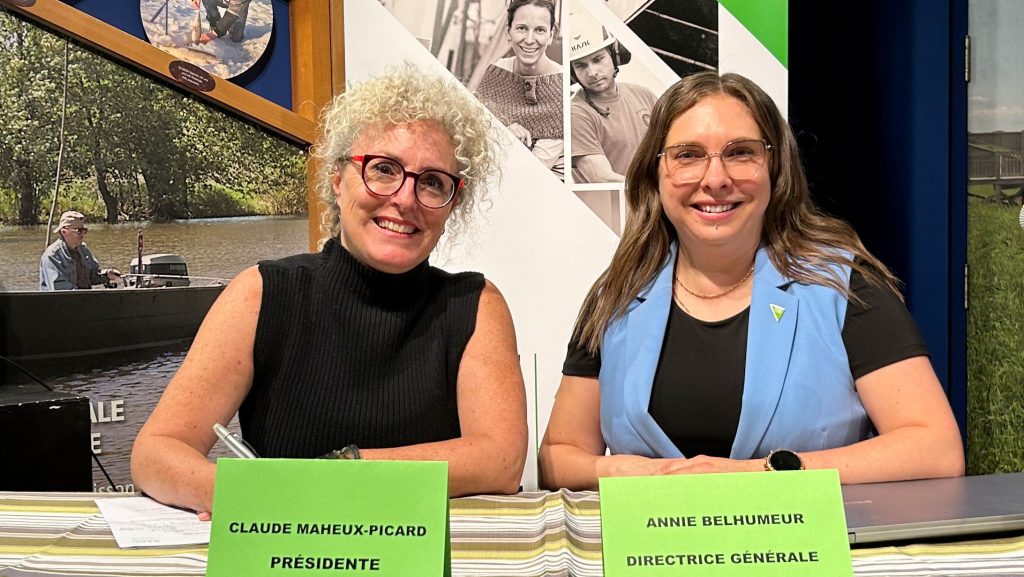 Claude Maheux-Picard et Annie Belhumeur Crédit photo : SADC Pierre-De Saurel