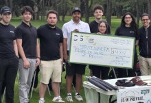 groupe d’étudiants et d’étudiantes du cours Gestion de projets ont connu un magnifique succès lors de l’organisation d’un tournoi de golf !