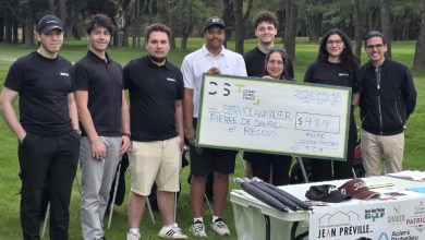 groupe d’étudiants et d’étudiantes du cours Gestion de projets ont connu un magnifique succès lors de l’organisation d’un tournoi de golf !