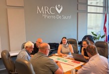 Des élus de la MRC de Pierre-De Saurel réunis en atelier de travail le 16 septembre dernier dans le cadre de la révision du Schéma d’aménagement et de développement. Photo : MRC de Pierre-De Saurel.