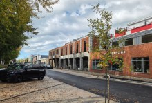 Le nouveau tronçon de la rue George, maintenant à sens unique. Crédit photo : Ville de Sorel-Tracy