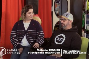 Dans cet épisode de Classe Affaires, Suzie Beaudoin reçoit Mélanie Tessis et Stéphane Bélanger, copropriétaires de Gaïa Espace Canin, un concept unique à Sorel-Tracy qui allie entrepreneuriat, communauté et bien-être animal. Mélanie Tessier et Stéphane Bélanger | Gaïa Espace Canin